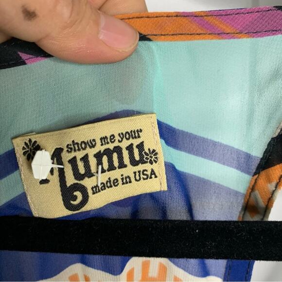 Show me your Mumu aztec tribal sleeveless‎ top size medium small - Picture 5 of 6